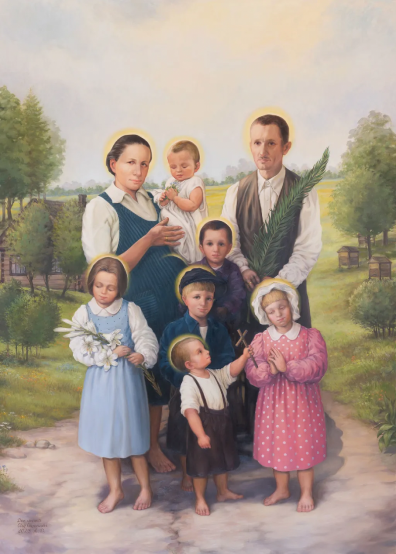Rodzina Ulmów (Józef, Wiktoria i ich dzieci) ogłoszona błogosławioną.